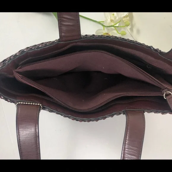 Nine West Woven Brown Shoulder Bag - Picture 11 of 12